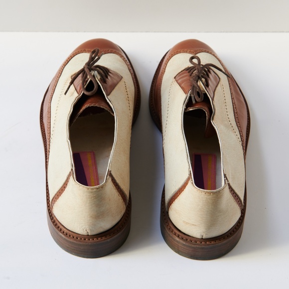 80s - SUSAN BENNIS - WARREN EDWARDS - Shoes - Men\'s - 10.5 - Br/W Leather main image 5